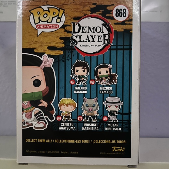 Demon Slayer #868 Nezuko Kamado Funko Pop - Picture 3 of 4